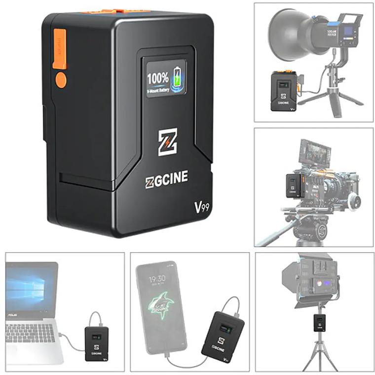 ZGCINE Batería V-Mount ZG-V99 - 99Wh 3