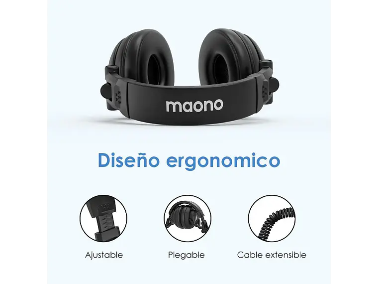 Maono Audífonos cerrado respuesta plana AU-MH601 11