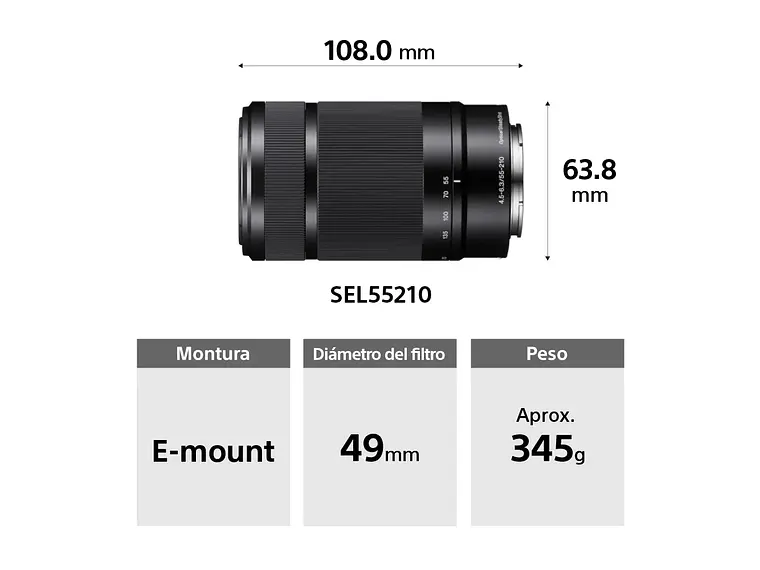 Sony A6100 Kit 16-50mm II + Lente 55-210mm 3