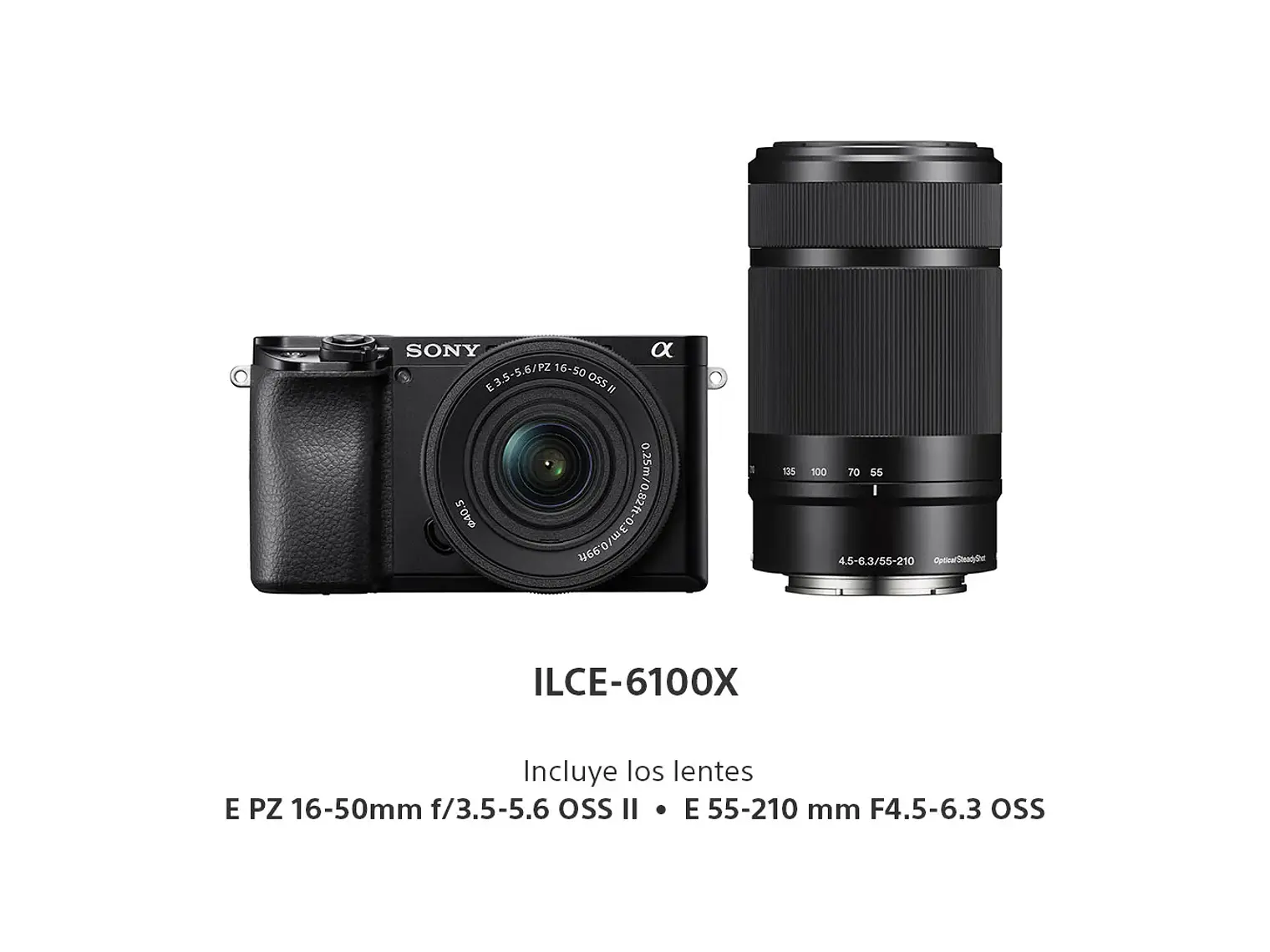 Sony A6100 Kit 16-50mm II + Lente 55-210mm 1
