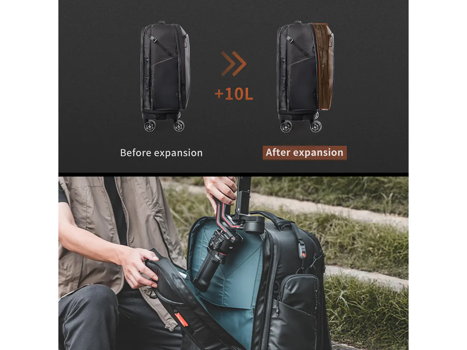 PGYTECH Mochila Roller - Space Black 5