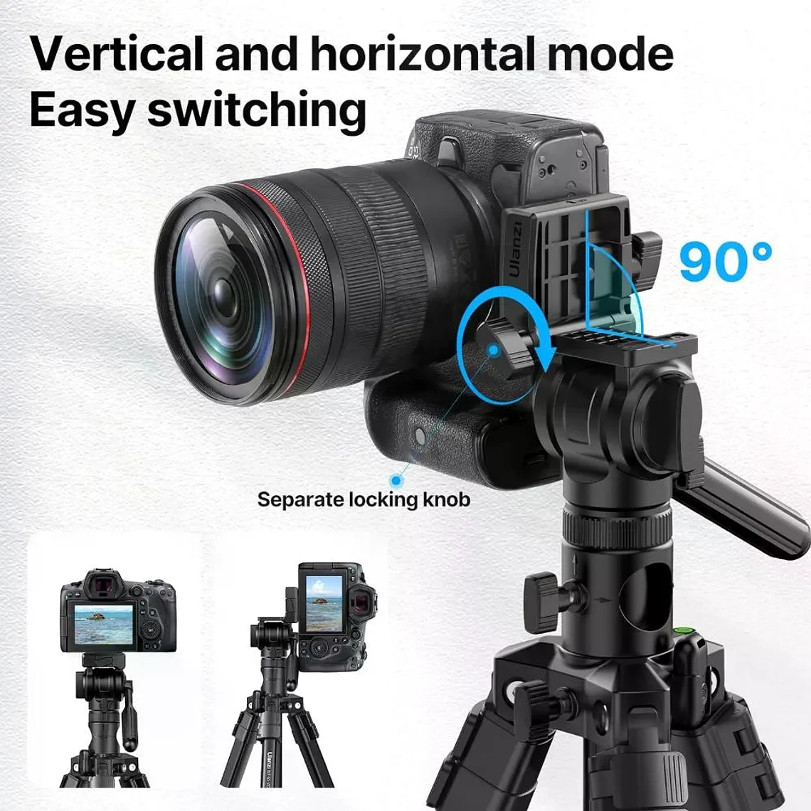 Ulanzi MT-65 Trípode Video Horizontal y Vertical 5