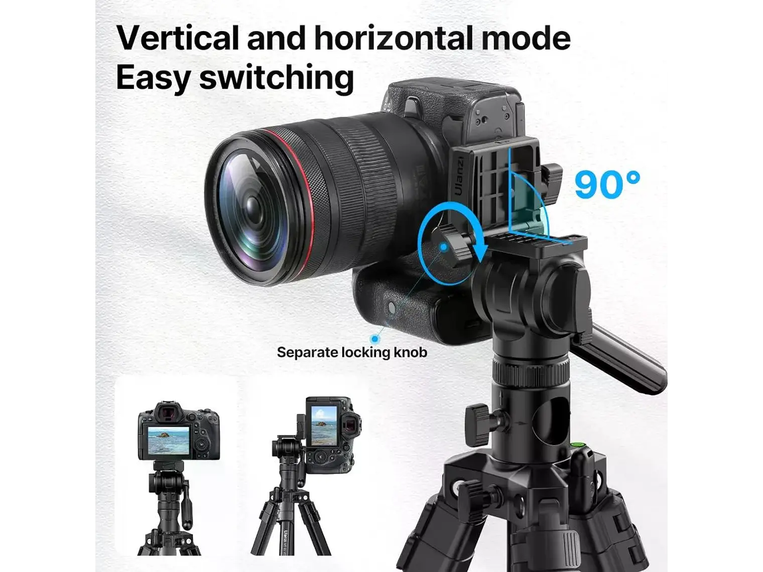 Ulanzi MT-65 Trípode Video Horizontal y Vertical 5
