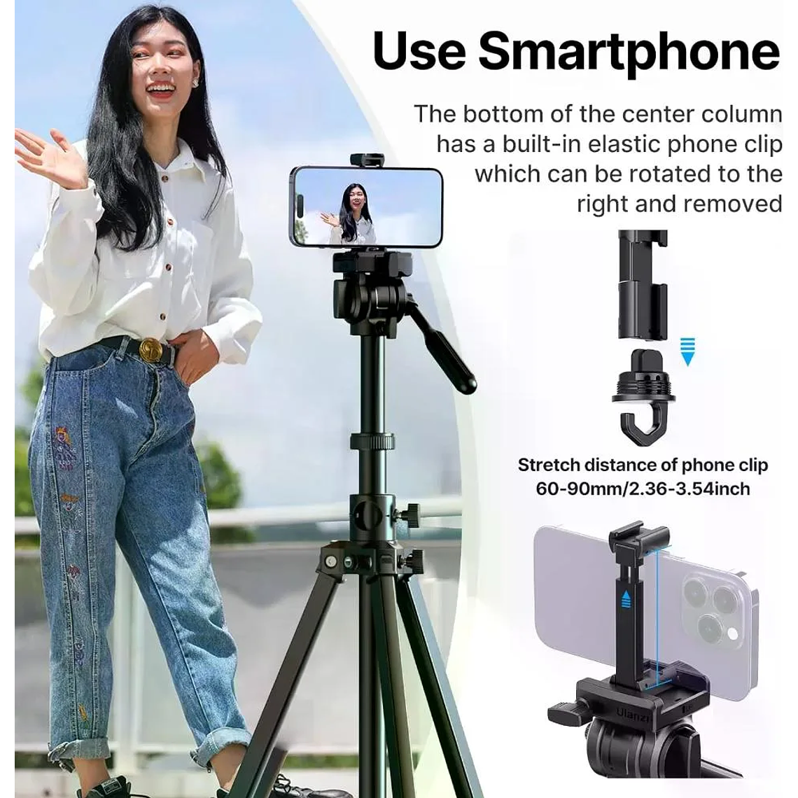 Ulanzi MT-65 Trípode Video Horizontal y Vertical 6