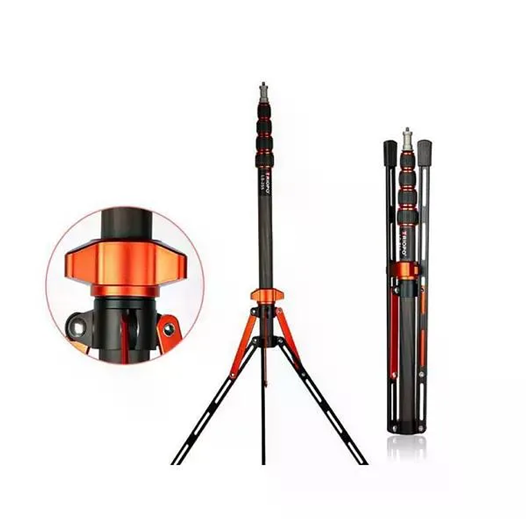 Triopo LS-255 Trípode Iluminación Ultra Liviano de Fibra de Carbono 1