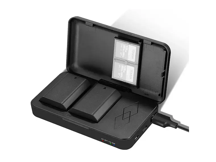 Cargador y Estuche con 2 Baterías Neewer NP-FZ100 1