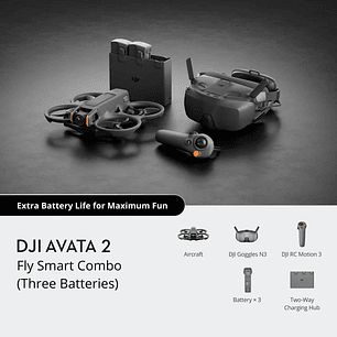 DJI Avata 2 Fly Smart Combo（Three Batteries