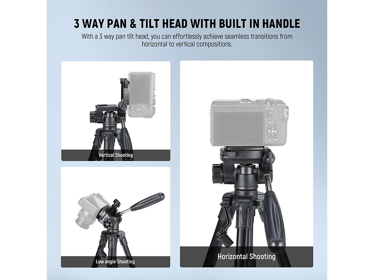 Trípode Escritorio Neewer Basics TP02 para Cámara 6