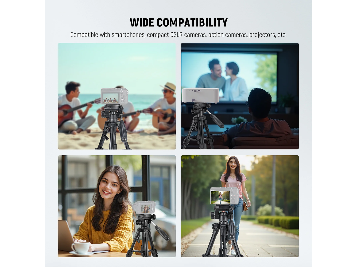 Trípode Escritorio Neewer Basics TP02 para Cámara 8