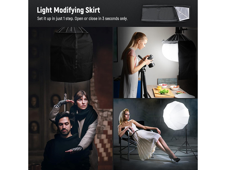 Softbox Linterna Neewer NS65L 65 cm con Montura Bowens 5