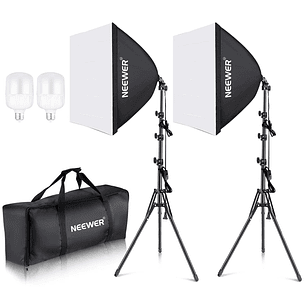 Kit Iluminación LED Neewer NW48 II 2.4G con Softbox