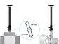 Soporte de luces para pared o techo extensible Neewer ST-WM60 - Miniatura 2