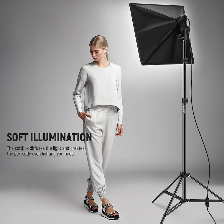 Kit Softbox LED Neewer NK300 5700K 4