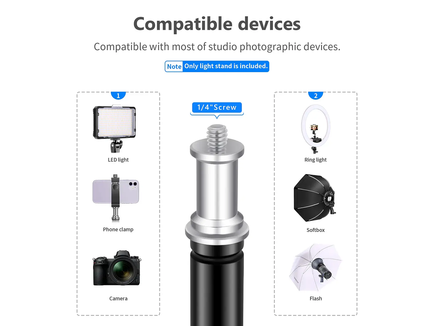 NEEWER ST-200 Soporte de luz para fotografía de 200 cm 5