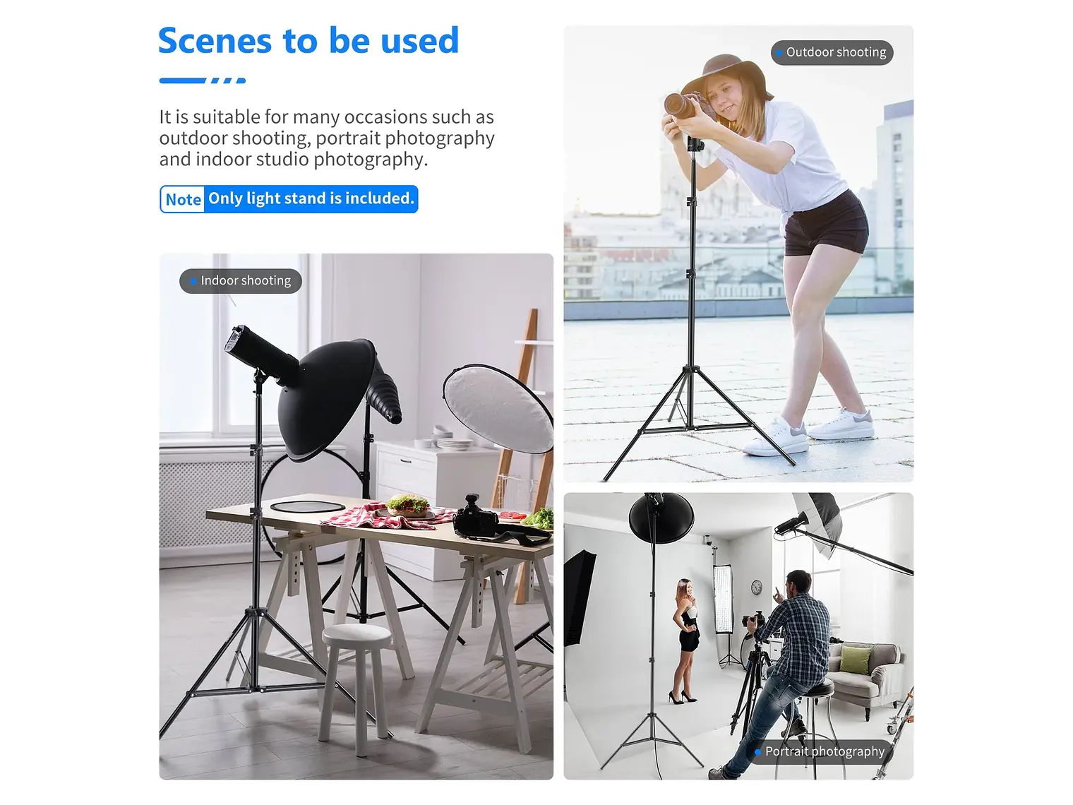 NEEWER ST-200 Soporte de luz para fotografía de 200 cm 4