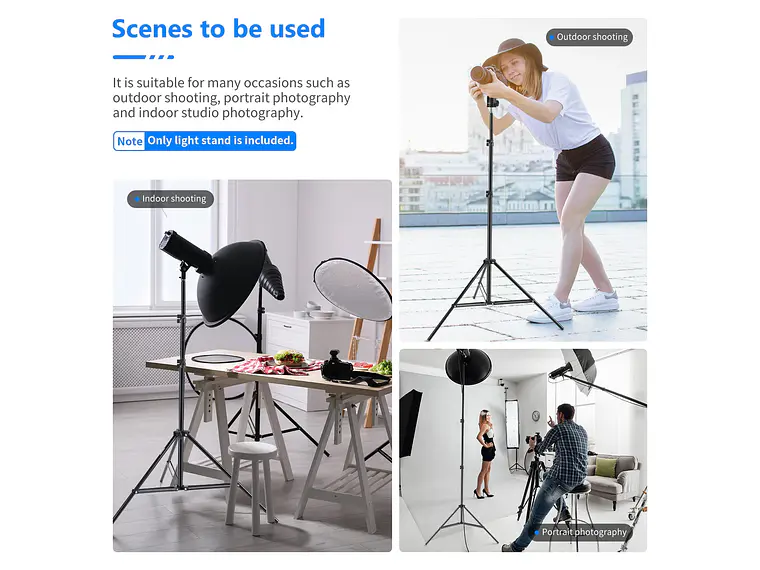 NEEWER ST-200 Soporte de luz para fotografía de 200 cm 4