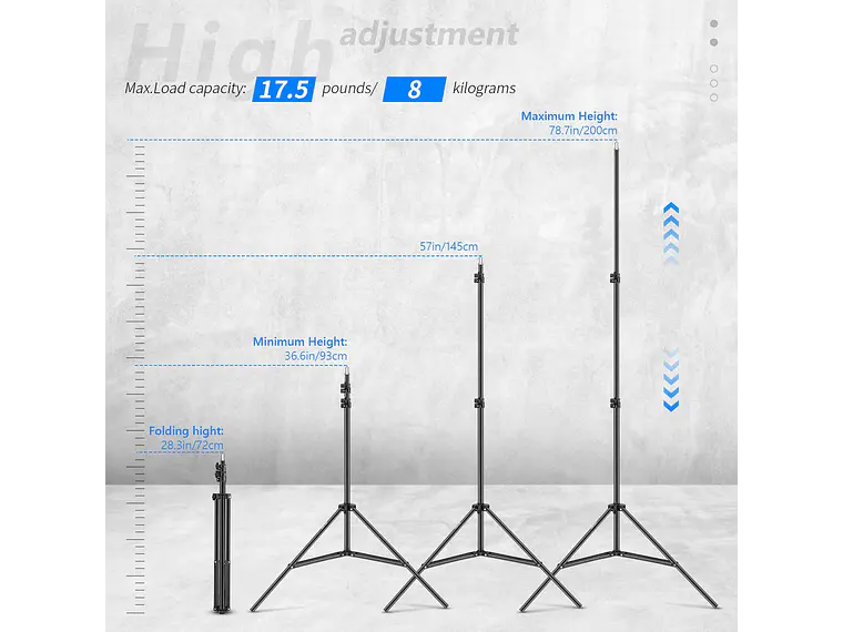NEEWER ST-200 Soporte de luz para fotografía de 200 cm 6