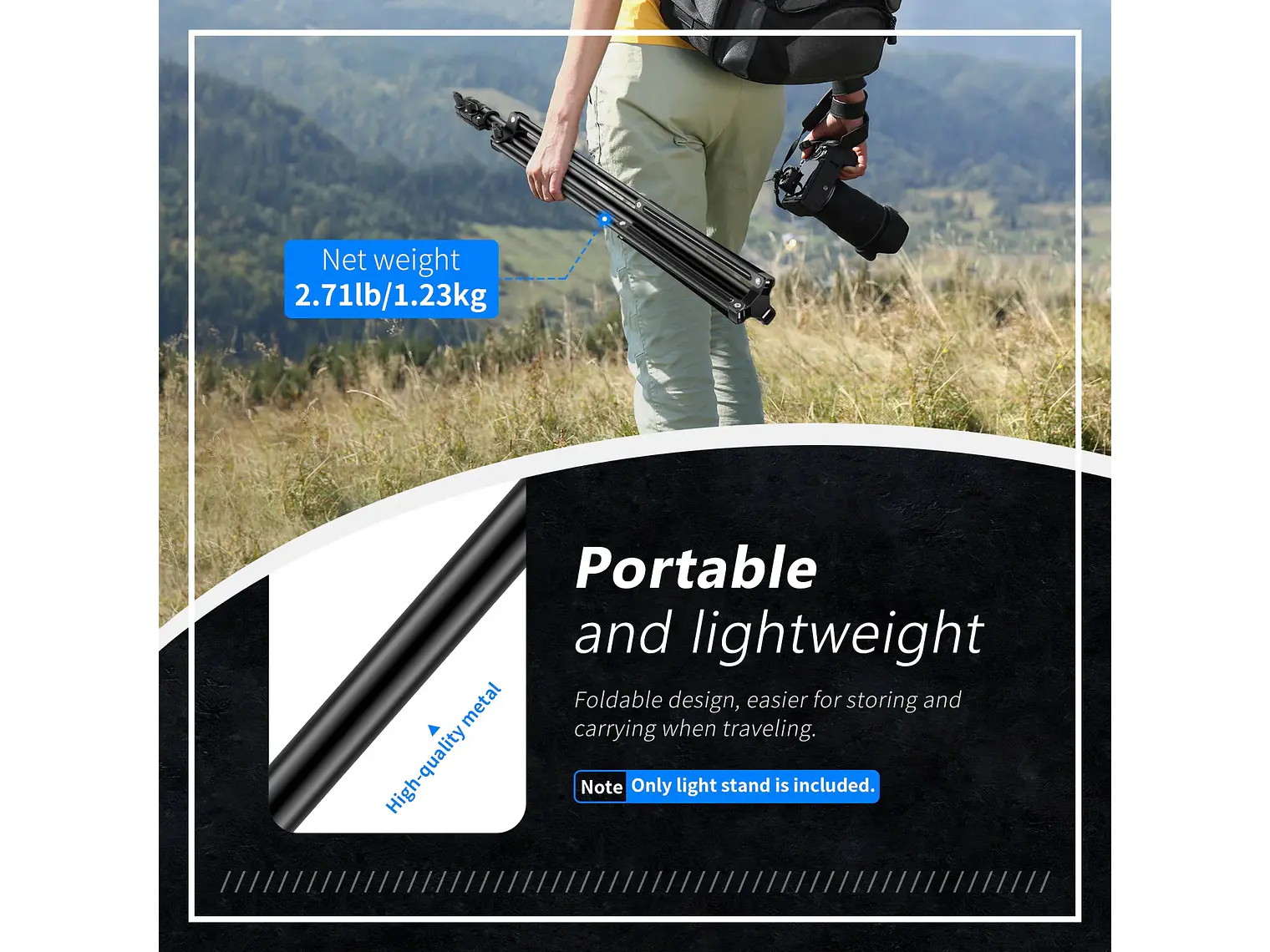 NEEWER ST-200 Soporte de luz para fotografía de 200 cm 7