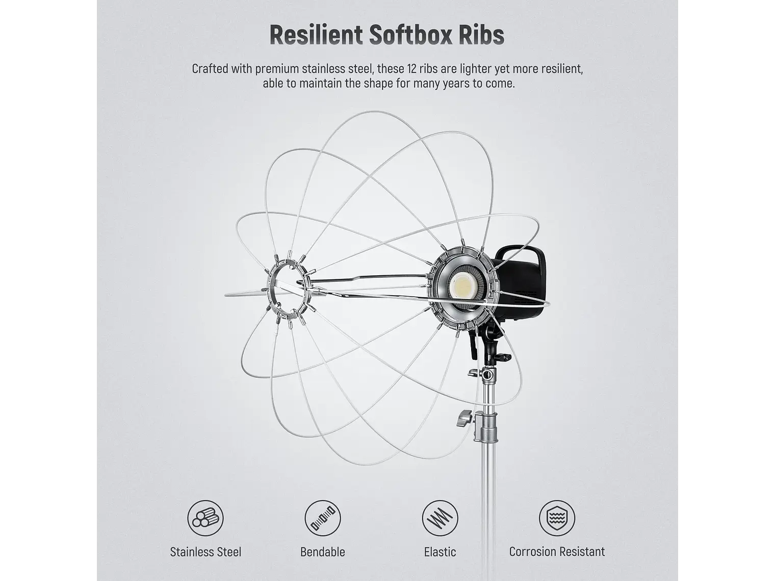NEEWER Softbox NS65L con liberación rápida en un solo paso 2