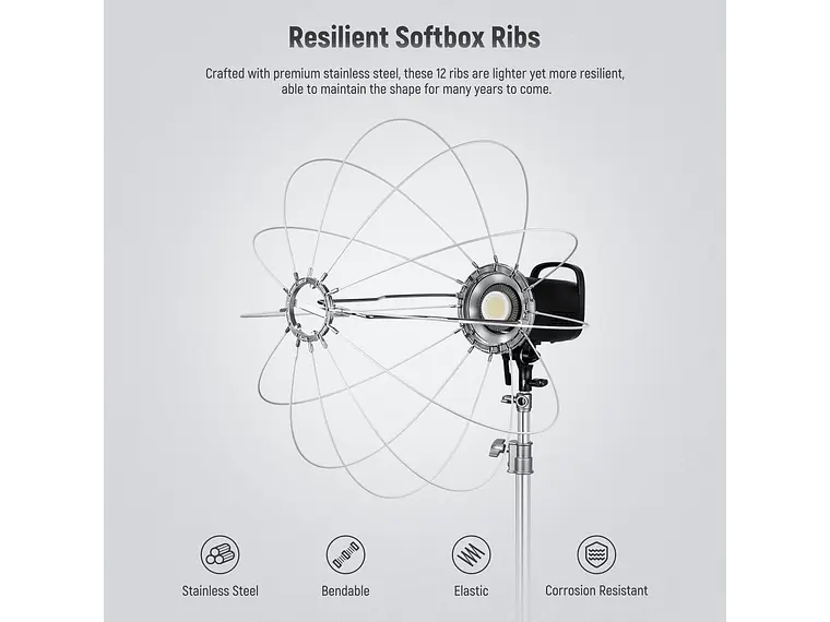 NEEWER Softbox NS65L con liberación rápida en un solo paso 2