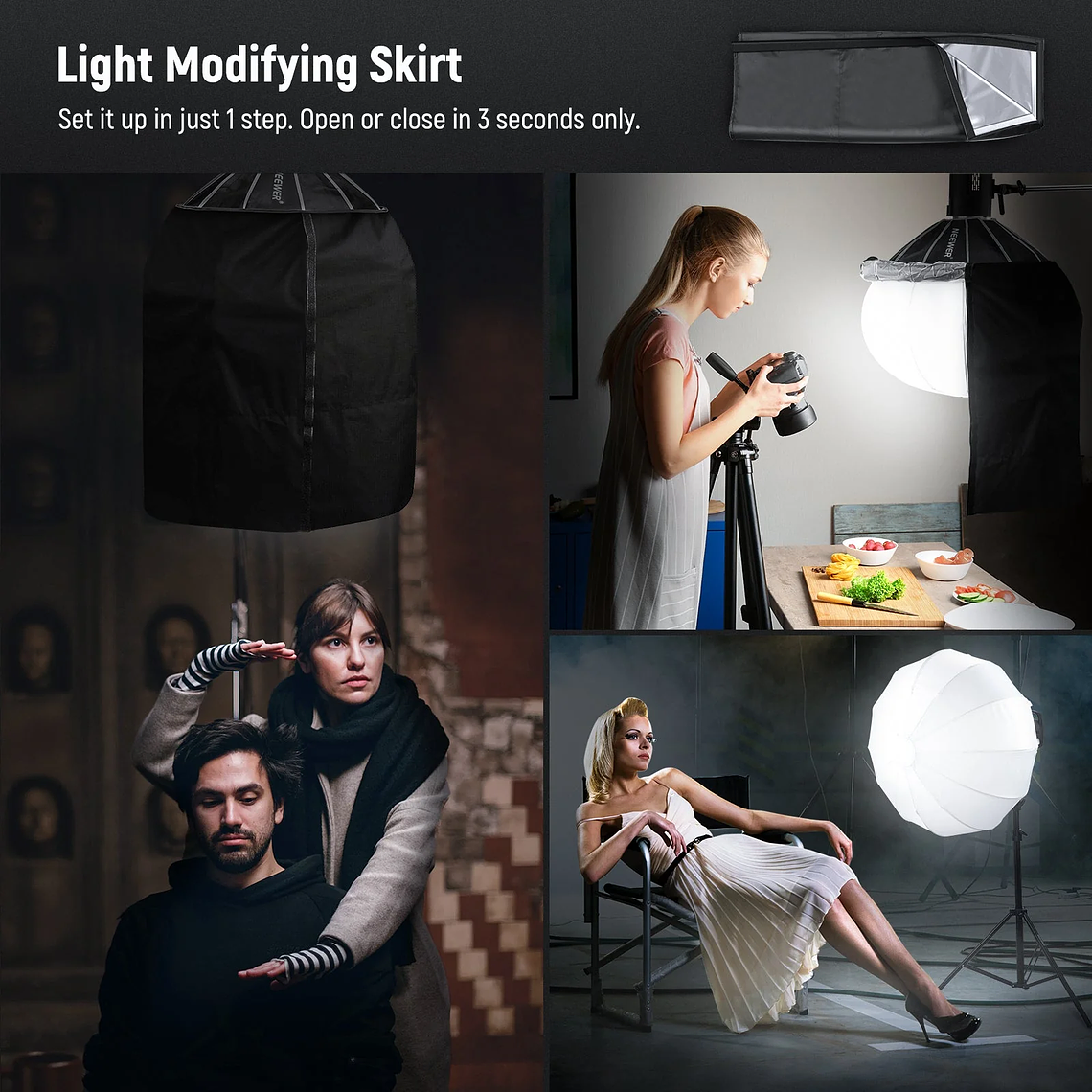 NEEWER Softbox NS65L con liberación rápida en un solo paso 5