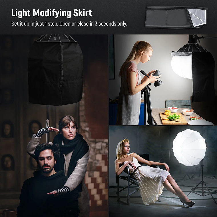 NEEWER Softbox NS65L con liberación rápida en un solo paso 5