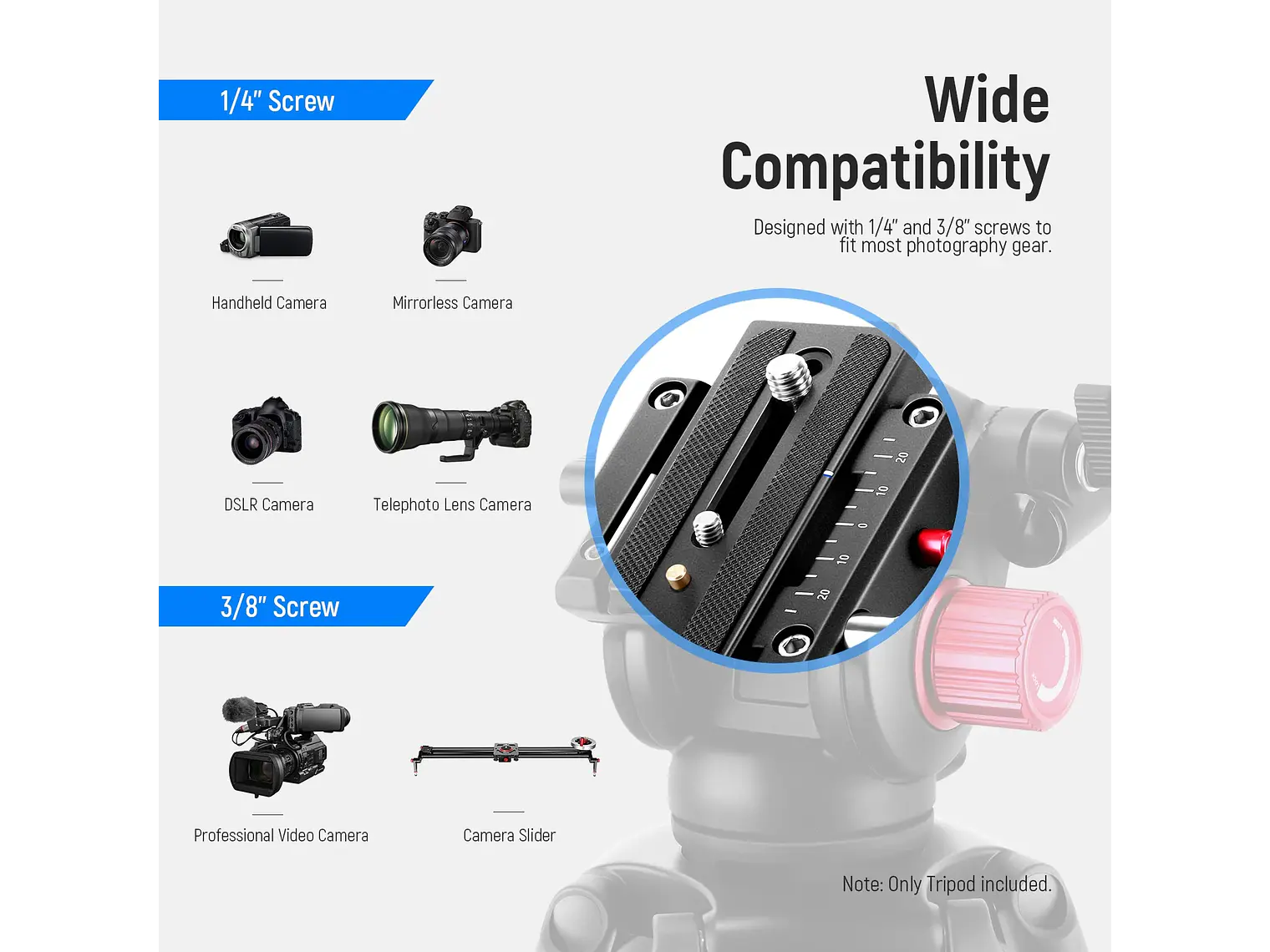 Neewer Tripode de Video TPM200 200cm con Cabezal Fluido 2