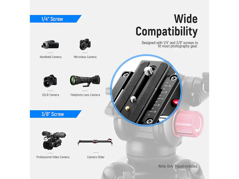 Neewer Tripode de Video TPM200 200cm con Cabezal Fluido 2