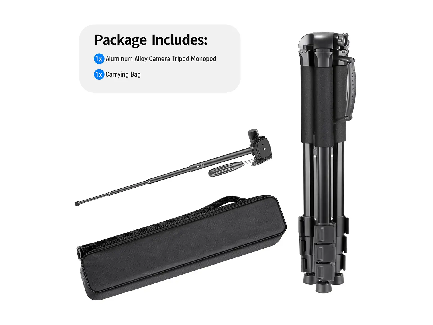 Trípode y monopié para cámara 2 en 1 NEEWER SAB264 de 70''/177 cm 9