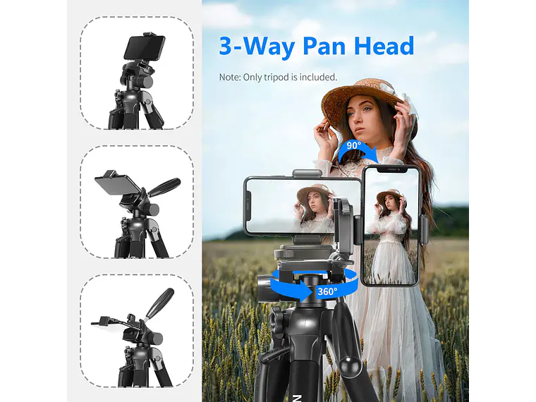 Trípode y monopié para cámara 2 en 1 NEEWER SAB264 de 70''/177 cm 8