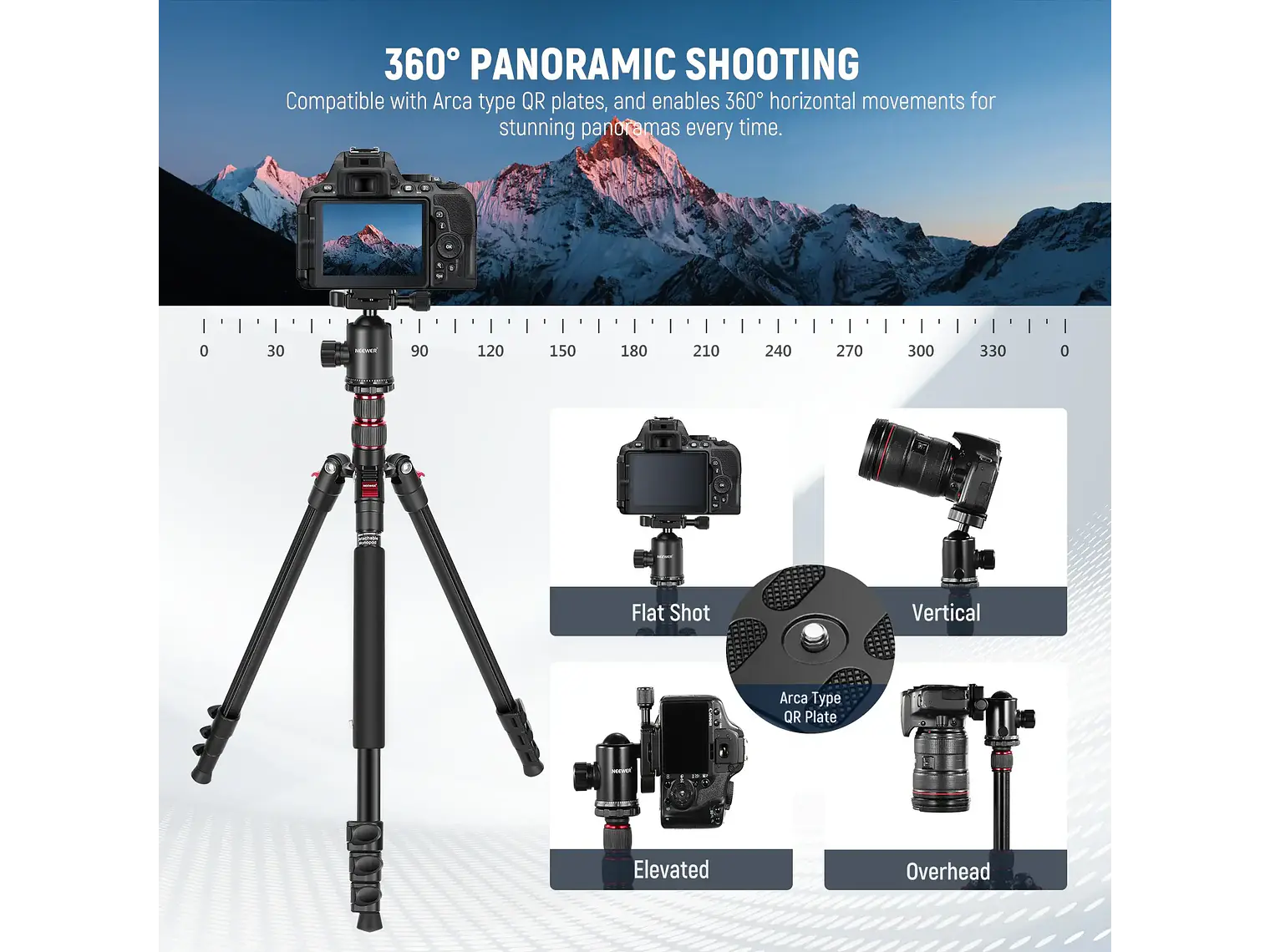 Neewer Trípode Monopie 195cm con Soporte y Control Remoto 4