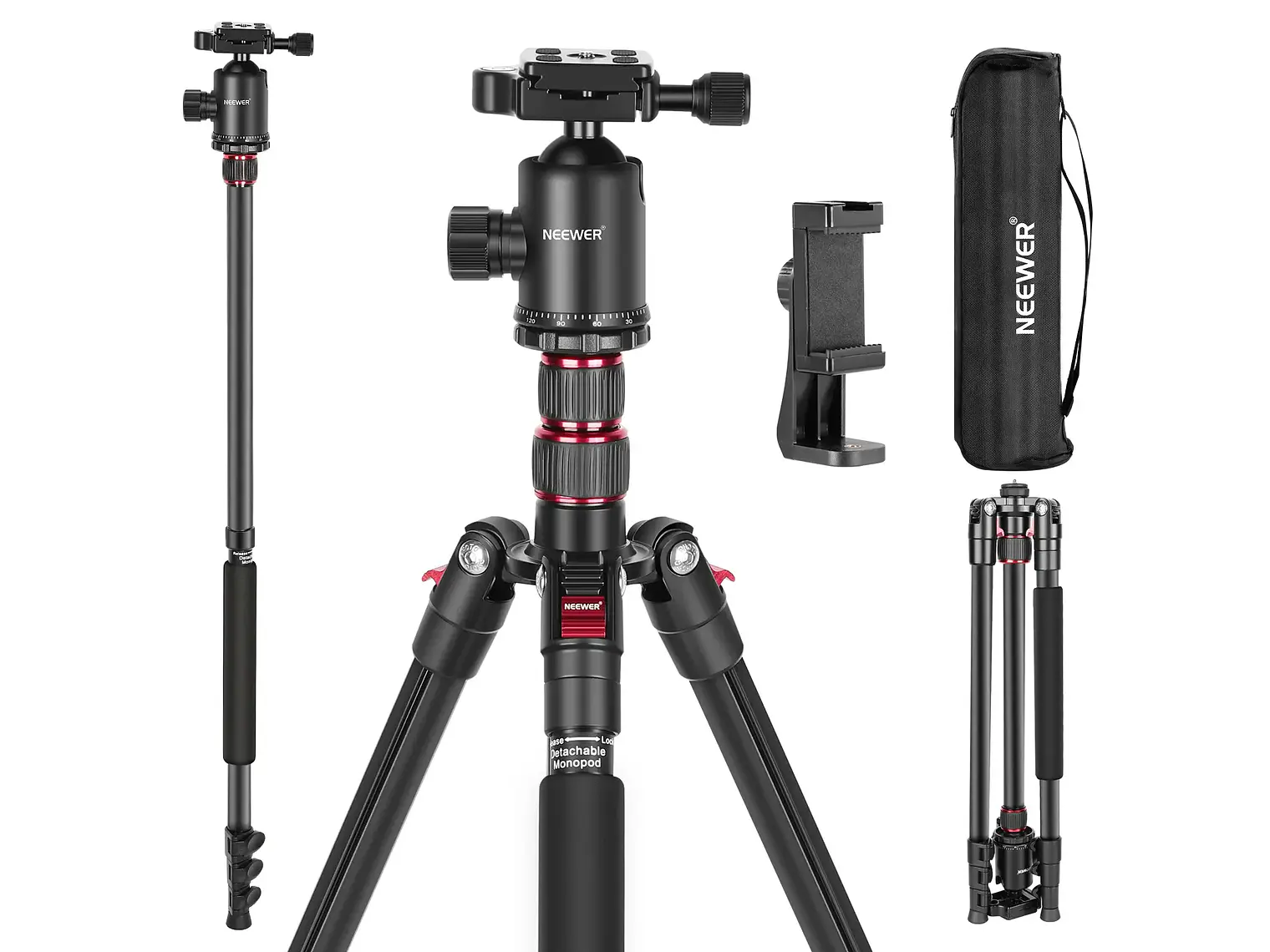 Neewer Trípode Monopie 195cm con Soporte y Control Remoto 1