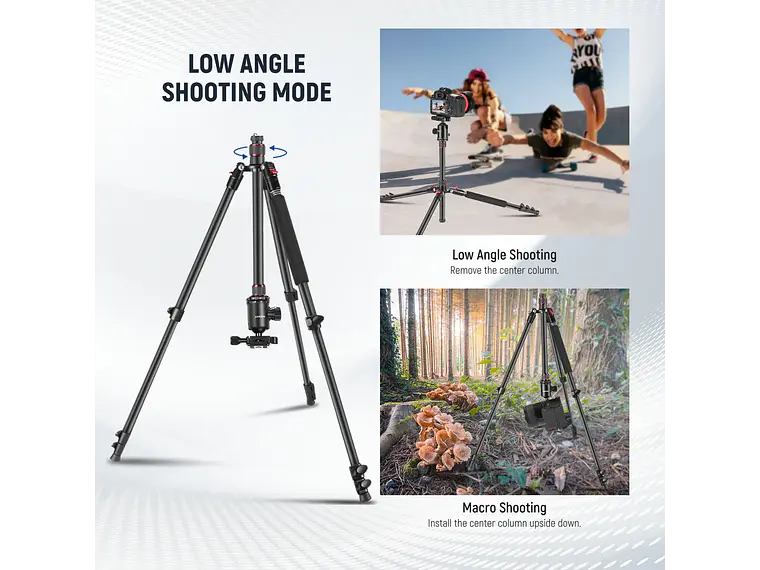 Neewer Trípode Monopie 195cm con Soporte y Control Remoto 7