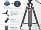 Trípode de vídeo NEEWER BASICS TP37 de 187cm con cabezal fluido - Miniatura 2
