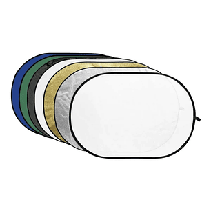 Reflector Plegable 7 Colores 150x200 cms Incluye CHROMA Verde y Azul