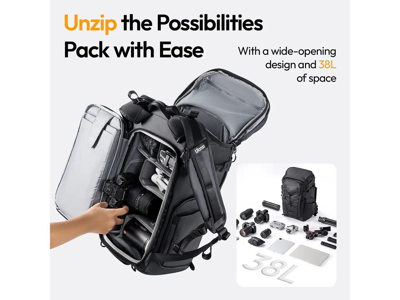 AB01 TAI Mochila Para Fotografía Con Seguimiento (U-TAG Incorporado) B157 9