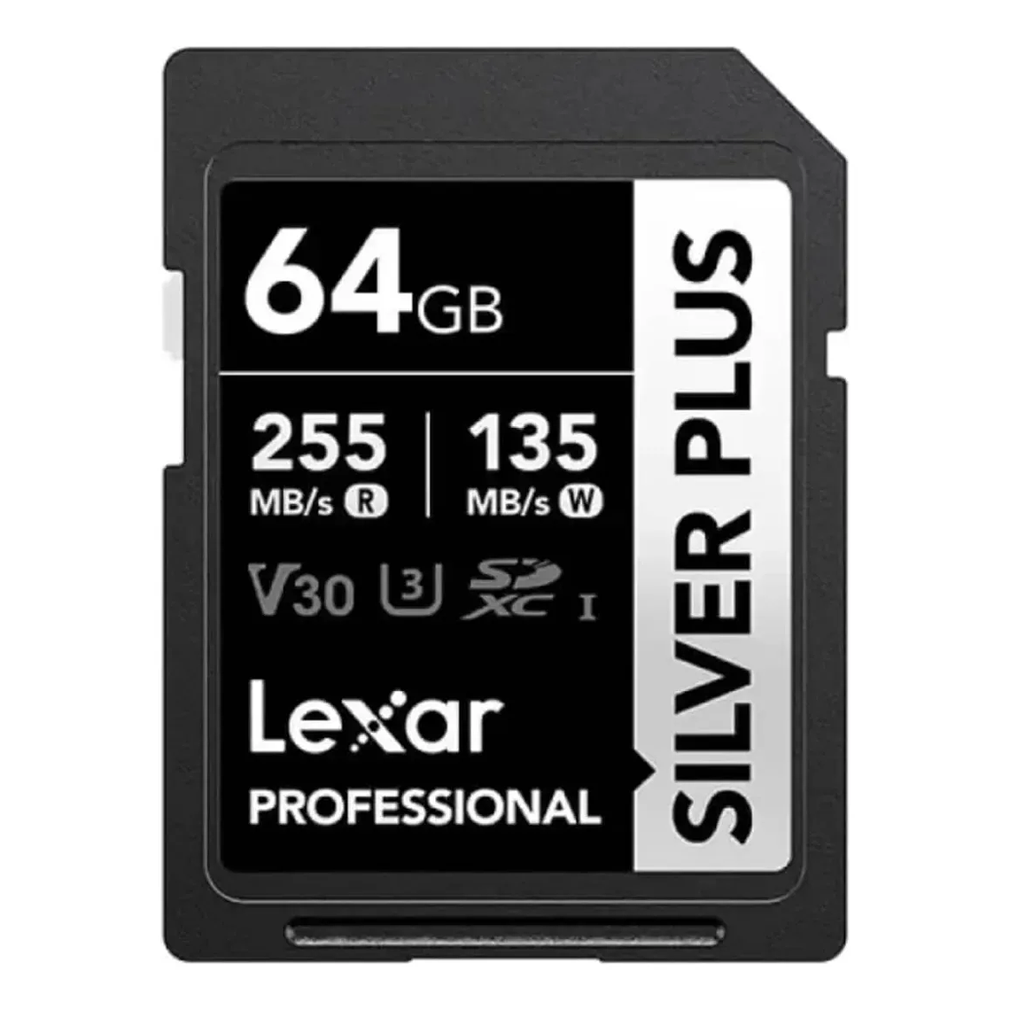 Tarjeta Memoria Lexar 64GB SDXC SILVER PLUS UHS-I V30 255MB/s-135MB/s 1