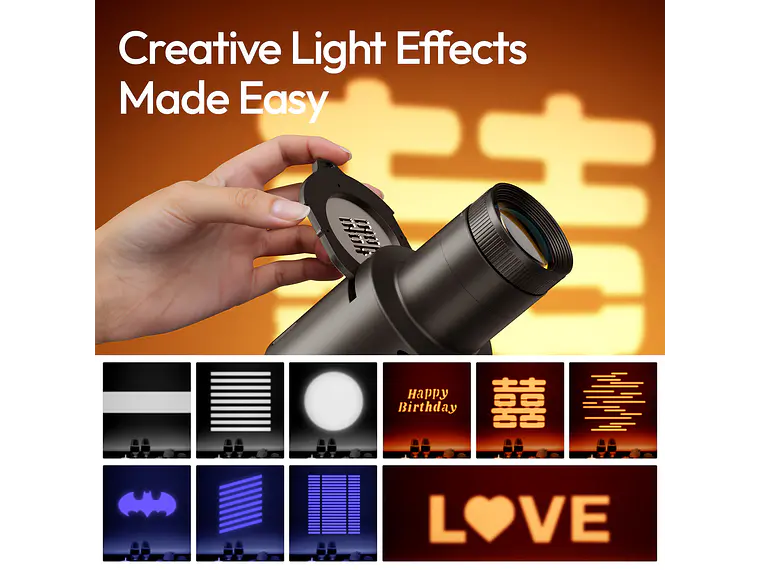 Ulanzi LAS007 Proyector Optical Snoot Montura Mini Bowens L077 8