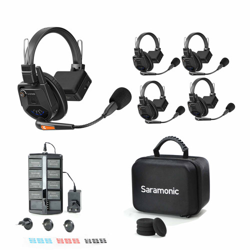 Saramonic Sistema Intercom WiTalk 9 PRO para 4 Usuario 1.9Ghz Full-Duplex