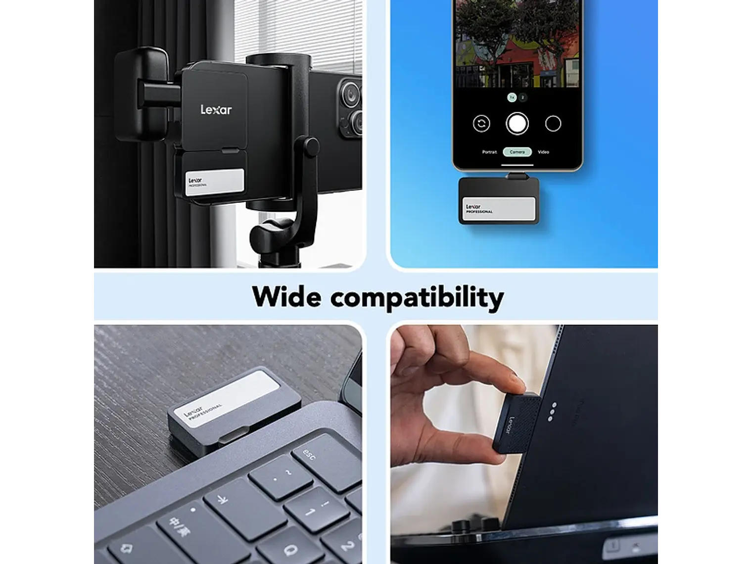 Lexar Professional Go USB 3.2 Gen 2 Portable SSD con Hub 5