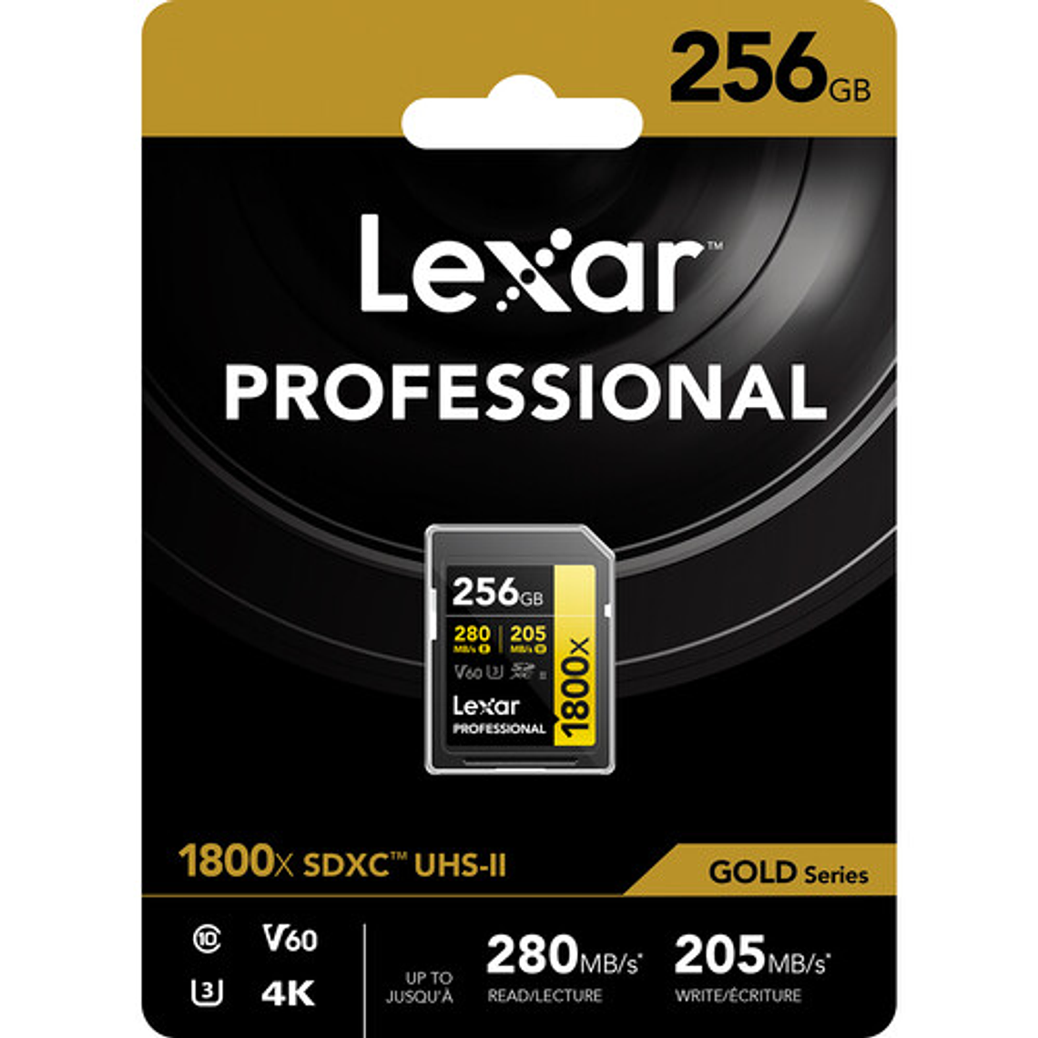 Lexar Professional de 256 GB, 1800x, UHS-II SDXC 2