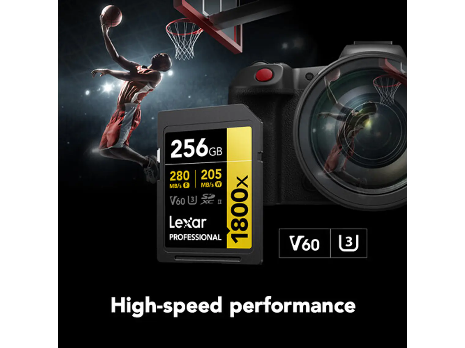 Lexar Professional de 256GB, 1800x, UHS-II SDXC 5