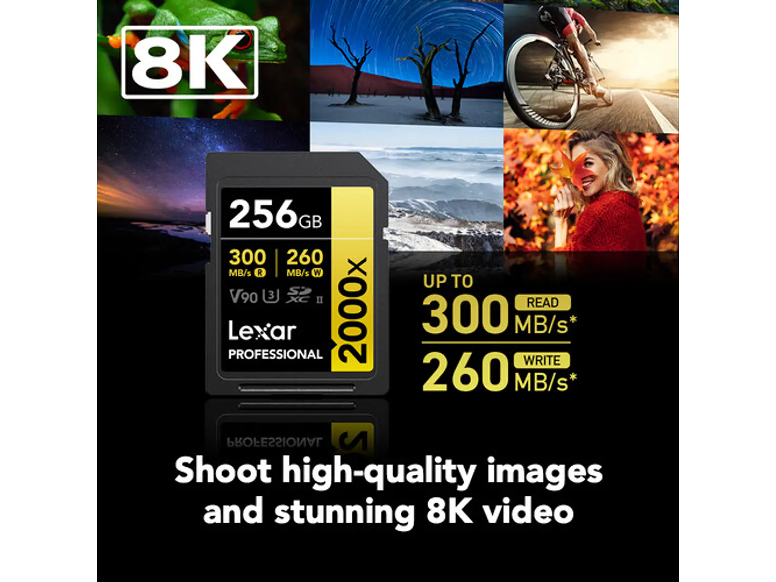  Lexar Professional de 256GB, 2000x, UHS-II SDXC 2