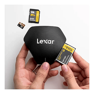 LEXAR MULTI-LECTOR TAR.3 en 1 (MICRO SD - SD - CF)