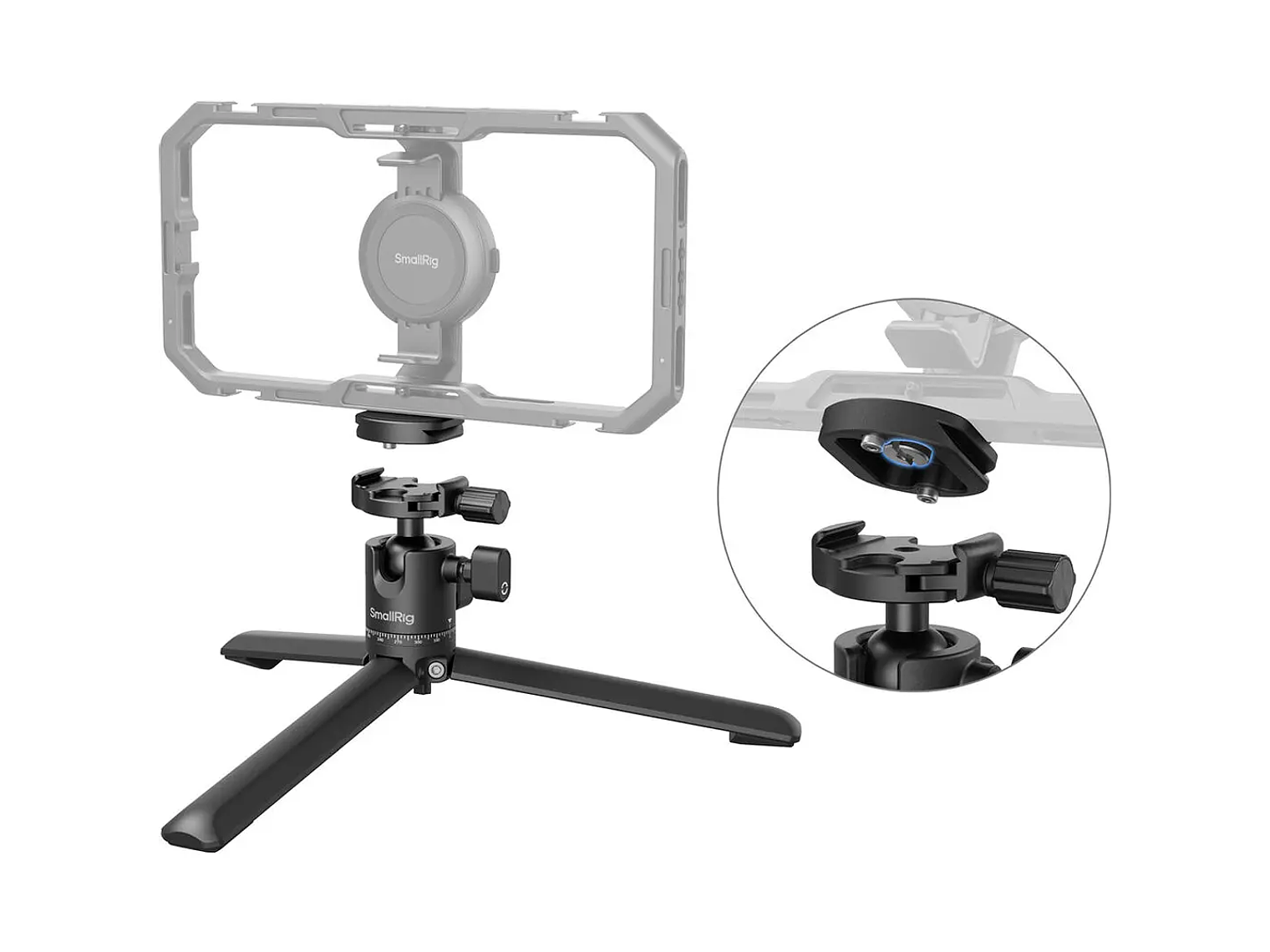 Trípode de Mesa SmallRig con Placa QR tipo Arca y Mini Rótula 4