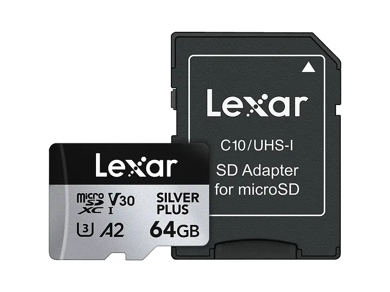 Tarjeta de Memoria Micro SD Lexar 64GB SILVER PLUS UHS-I 1