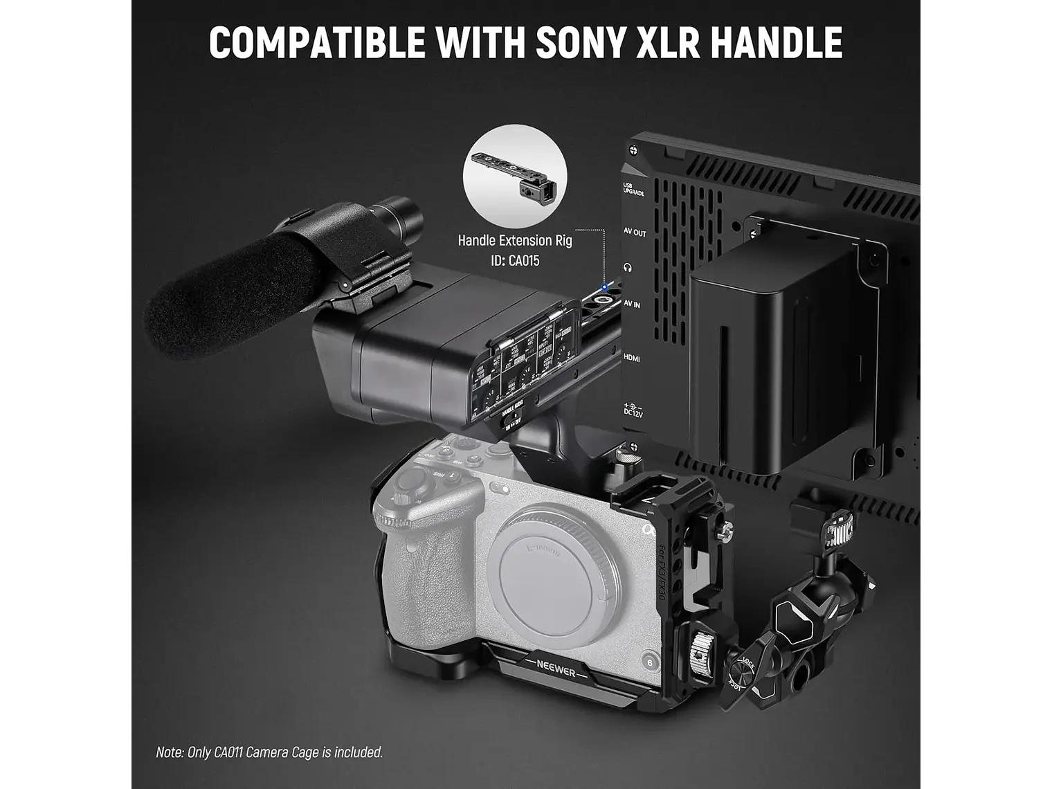 Neewer Jaula para Camara FX3/FX30 con Abrazadera 4