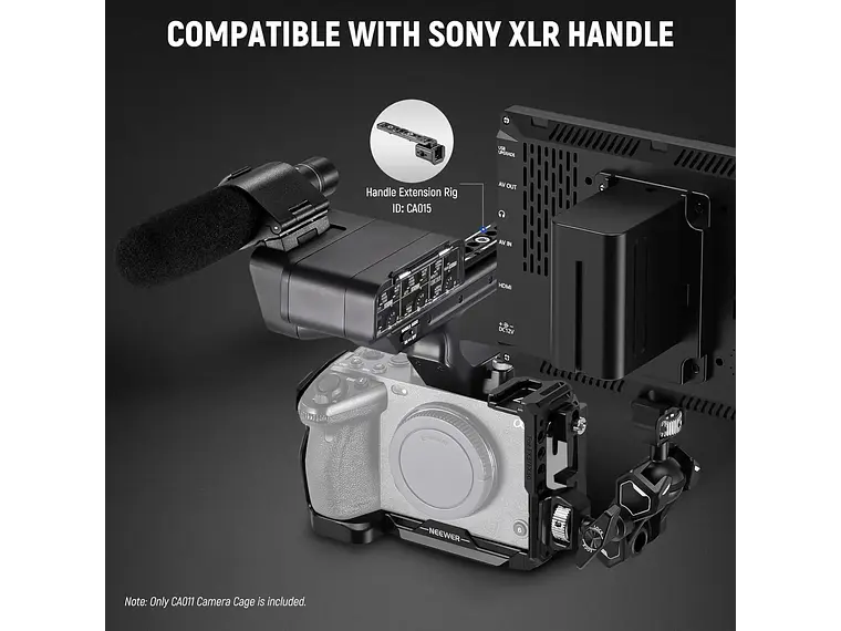 Neewer Jaula para Camara FX3/FX30 con Abrazadera 4