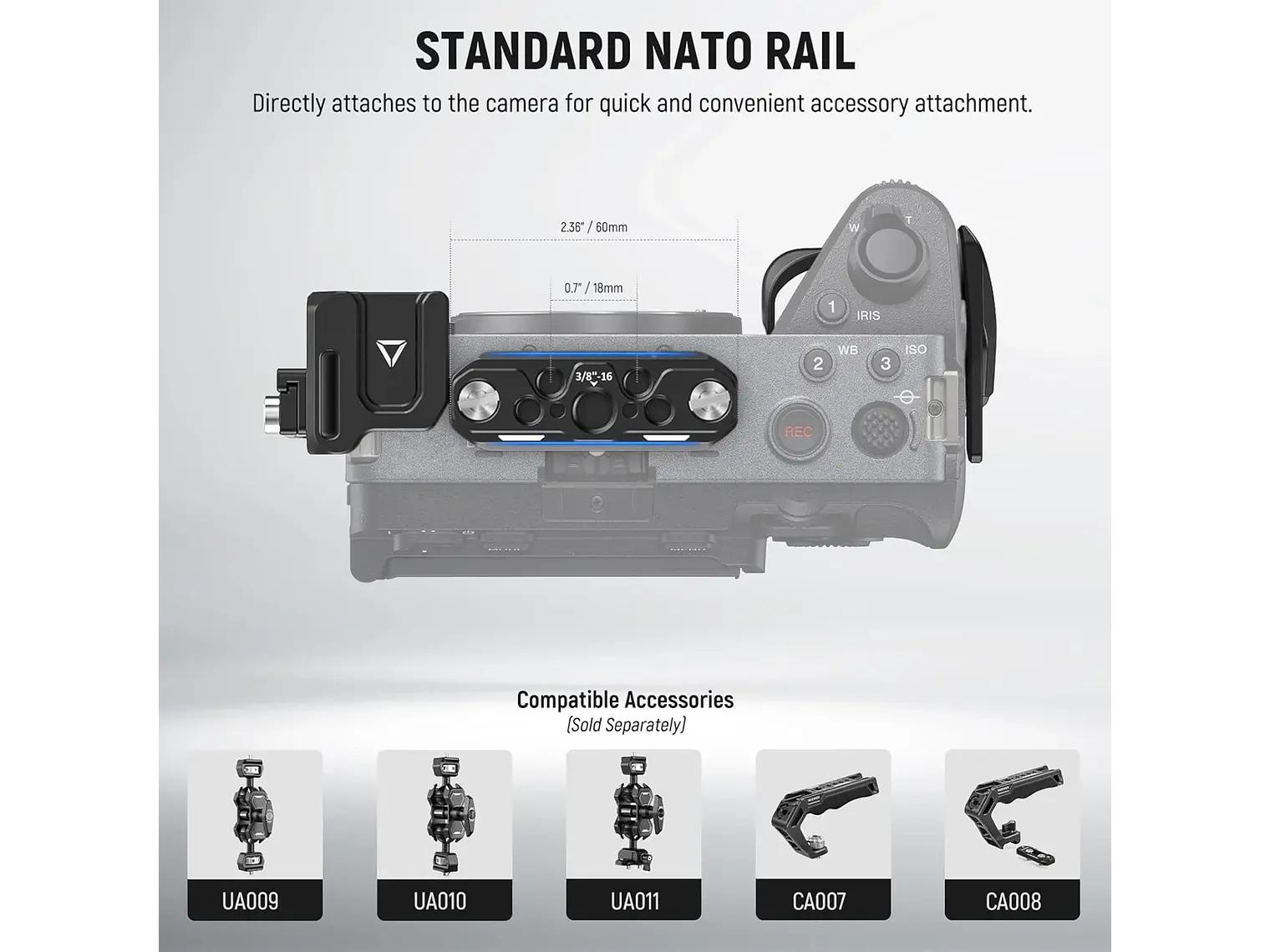Neewer Jaula para Camara FX3/FX30 con Abrazadera 6