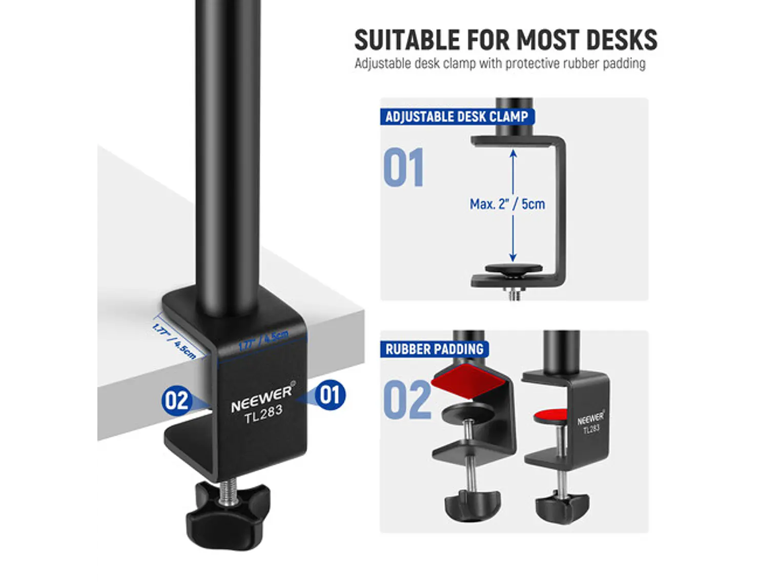Neewer Soporte de Escritorio TL283 para Cámara 4